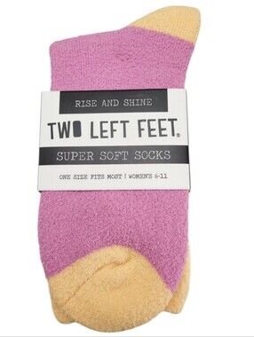 Two Left Feet Sock Co. Rise and Shine Super Soft Socks Women's 6-11